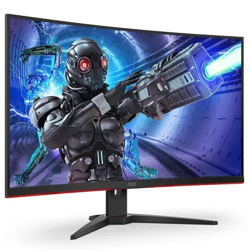 ECRAN AOC C32G2ZE - GAMING 32" FHD - 240HZ - DALL VA CURVED - 0.5MS - DP/HDMI - AJUSTABLE - BLACK