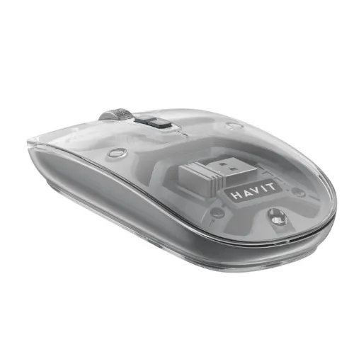 HAVIT MS62WB PRO - SOURIS GAMING SANS FIL - BLUETOOTH + 2.4GHZ - RECHARGEABLE - DPI AJUSTABLE - DESIGN ERGONOMIQUE - WHITE