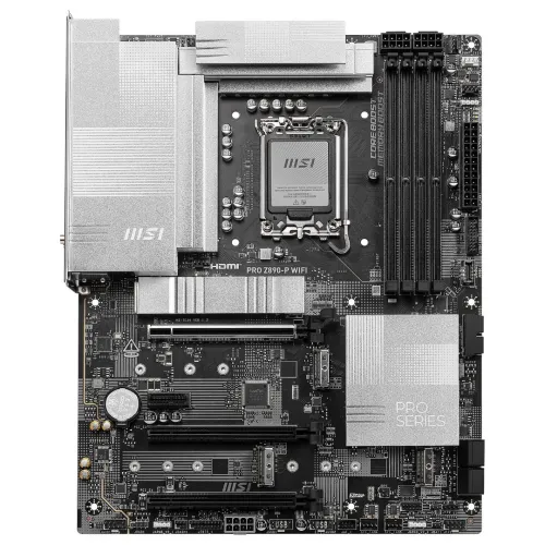 MSI PRO Z890-P WIFI - ATX SOCKET 185 - INTEL Z890 - 4X DDR5 - WI-FI 7 - 9200 MHz -M.2 PCIE 5.0 -LAN5