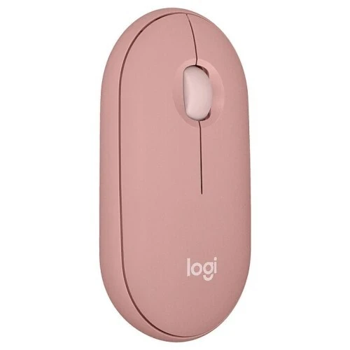 LOGITECH PEBBLE M350 - SOURIS SANS FIL - BLUETOOTH - 1000 DPI - 3 BOUTONS - SILENCIEUSE - DESIGN ULTRA FIN - PINK