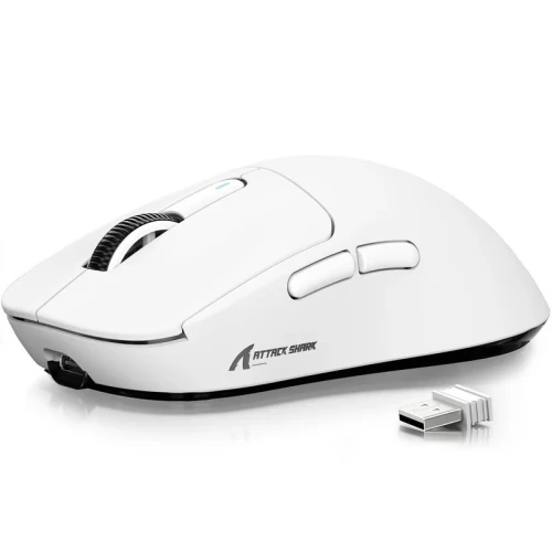 ATTACK SHARK X3 - SOURIS FILAIRE & SANS FIL - BLUETOOTH - 2.4G - 6 BOUTONS -26000 DPI- 1KHZ - WHITE