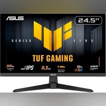 ECRAN ASUS TUF GAMING VG259Q5A - 25" FHD - 200HZ - DALL FAST IPS - 0.3MS - SPEAKERS - HDMI+DP - BALCK