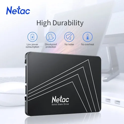 NETAC 3D NAND 512GB - DISQUE DUR INTERN SSD SATA III 6 GB/S - SUPER FAST - 530MBS - BLACK