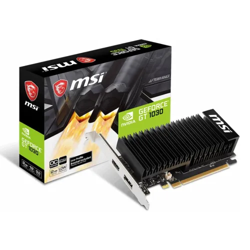 ASUS GEFORCE GT 1030 - CARTE GRAPHIQUE 2GO GDDR5 - OC MOOD 1278 MHZ - HDMI 2.0 - BLACK
