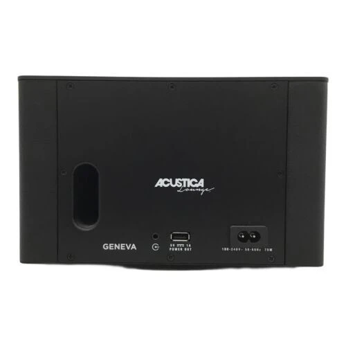 GENEVA ACUSTICA A170 - ENCEINTE BLUETOOTH - STÉRÉO BASS - 20000 HZ - CUIR - BLACK ORIGINAL