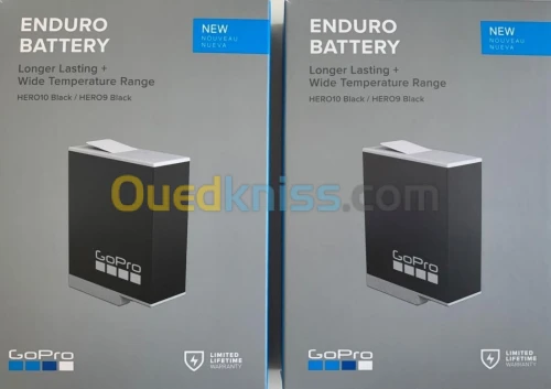 GoPro Kit De 2 Batterie Enduro Rechargeable Pour HERO10 - HERO9 Black
