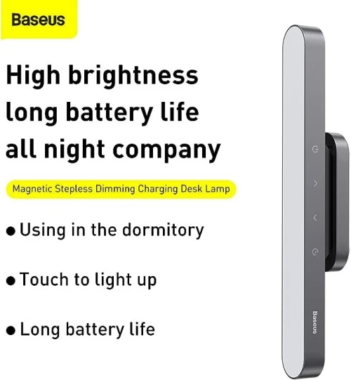 BASEUS Charging Desk Lamp Pro - Magnétique Stepless Dimming