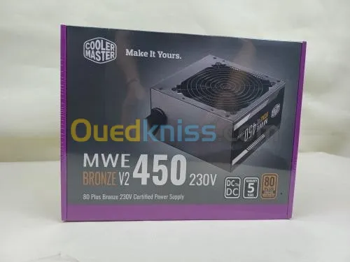 Alimentation Cooler Master MWE Bronze 450W V2 - ATX 12V V2.52 - 80PLUS - Bronze