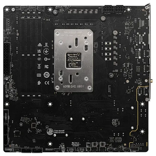MSI B650M PROJECT ZERO - MICRO ATX SOCKET - AM5 B650 - 4X DDR5 - M.2 PCIE 4.0 - WI-FI 6E - LAN 2.5