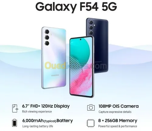 SAMSUNG GALAXY F54 - 5G - 256 Gb - 8 Gb - 6,7Inch Super Amoled - 6000 MAh - Blister