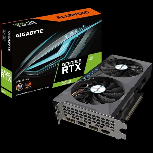 Gigabyte GeForce RTX 3060 EAGLE OC 12G -LHR - GDDR6 - Dual HDMI/Dual DisplayPort - PCI Express