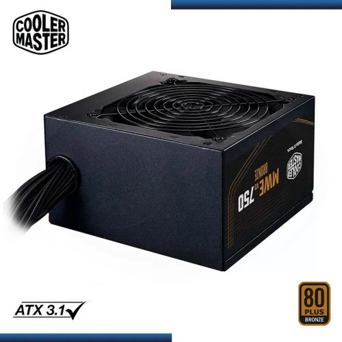 COOLER MASTER MWE BRONZE 750W V3 - ALIMENTATION 80 PLUS BRONZE - 230 V - ATX 3.1 - DC TO DC - NOIR