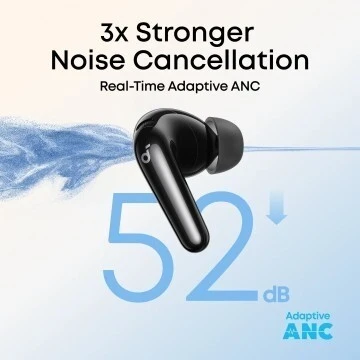 ANKER SOUNDCORE R60I NC - ÉCOUTEURS BLUETOOTH TRUE WIRELESS - ANC ADAPTATIVE - HI-RES LDAC - BLACK