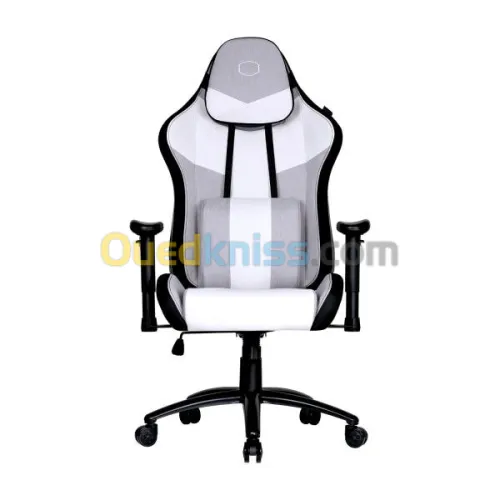COOLER MASTER CHAISE GAMING CALIBER R3C - TISSU - INCLINABLE 180 -ACCOUDOIRS 2D -150 KG -GRY & WHITE
