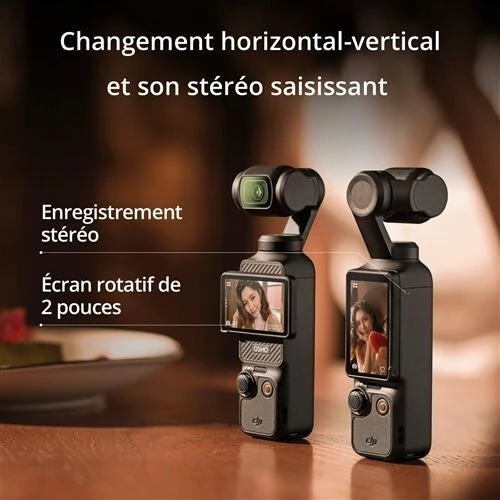 DJI OSMO POCKET 3 CREATOR COMBO - 4K 60 FPS - 2" OLED - MICRO SD - 4X ZOOM - CMOS - BLACK