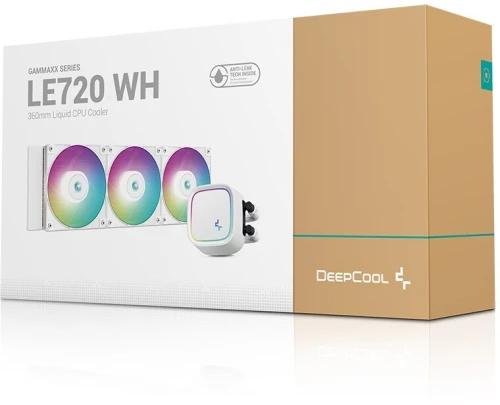 DEEPCOOL LE720 - WATERCOOLING 360MM - 3 X FANS ARGB - ULTRA PERFORMANCE - INTEL & AMD - WHITE