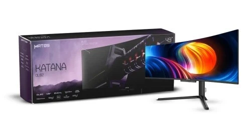 ECRAN MATOS KATANA - 49" QD OLED - GAMING SUPER ULTRAWIDE 32:9 - DUAL QHD 5120x1440 - 240HZ - 0.03MS - HDR1000 - HDMI/DP / USB-C - BLACK