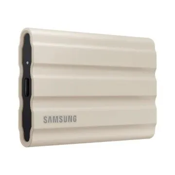 SAMSUNG SSD PORTABLE T7 SHIELD 2TO - DISQUE DURE EXTERNE - TYPE C- 1050 MO/S - ETANCHE - WHITE