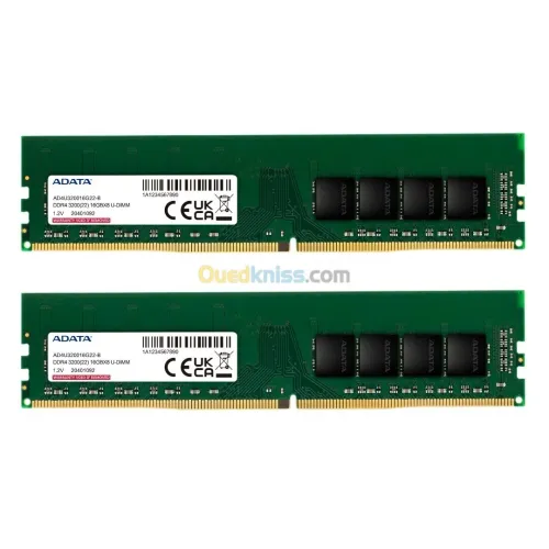 RAM ADATA 16GB DDR4 DESKTOP - UDIMM 3200MHZ - INTEL & AMD - CAS 1.2V - 288-PIN DIMM