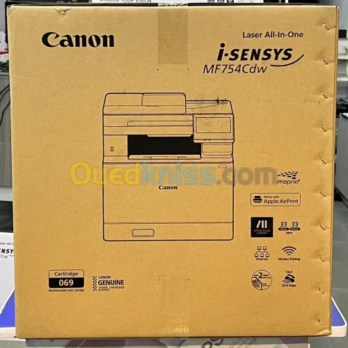 CANON I-SENSYS MF754CDW - IMPRIMANTE MULTIFONCTION - LASER MONOCHROME - USB 2.0 - WI-FI - RJ45