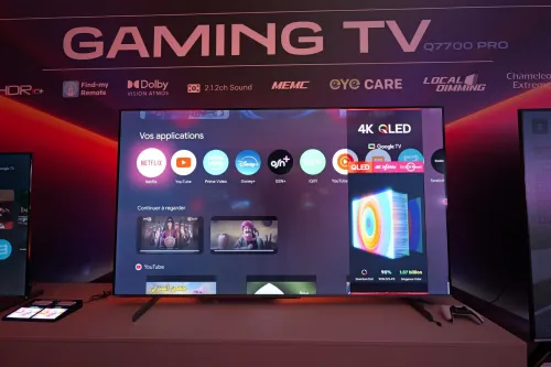 IRIS GAMING TV Q7700 PRO 55" - 4K 144Hz - GOOGLE TV - DOLBY - EYE CARE - MEMC - FIND MY REMOTE -HDMI