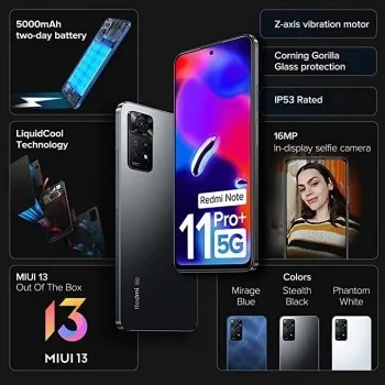 Xiaomi Xiaomi Redmi Note 11 Pro+ 5G - 8g - 256g - 6,67" - 5000 MAh