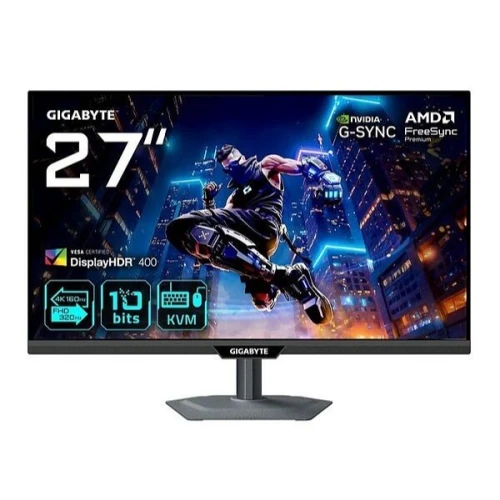 GIGABYTE M27UP - GAMING MONITEUR 27" 4K UHD - DALL IPS - 160 HZ - 1MS - HDR400 - AJUSTABLE - BLACK