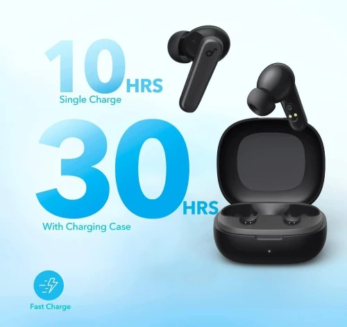 SOUNDCORE BY ANKER R50I - ÉCOUTEURS SANS FIL BLUETOOTH - TRUE WIRELESS - IPX5 - 30H AUTONOMIE - NOIR