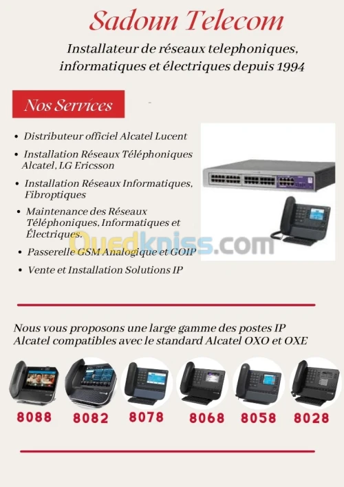 ALCATEL 8028 8058 8068 8078 8082 8088