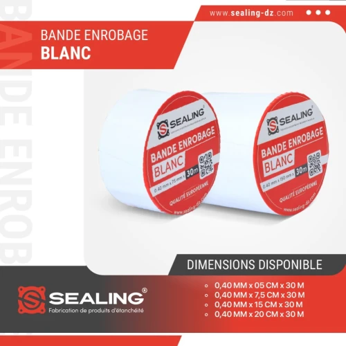 BANDE ENROBAGE BLANC