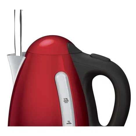 Bouilloire Électrique Sans Fil 1,7L 2400W Rouge Inox Tefal KI110511