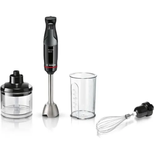 Bras Mixeur BOSCH Plongeant 1000W 4en1 Avec Lames Métalliques De Haute Qualité MSM4B621