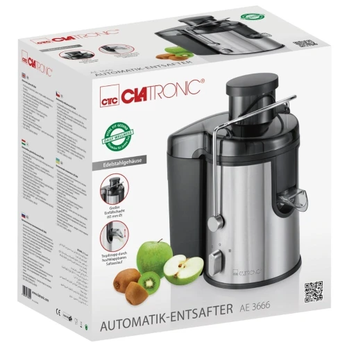 Centrifugeuse de Fruits et Légumes 1.5L 400W CLATRONIC AE 3666