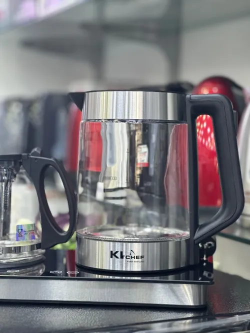 Bouilloire + théière KITCHEF avec plaque 1500 W 