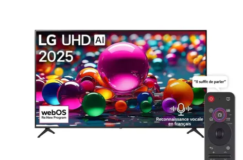 TV Smart TV LG UHD AI UA85 4K 50 pouces Télécommande AI Magic Remote HDR10 webOS25 2025
