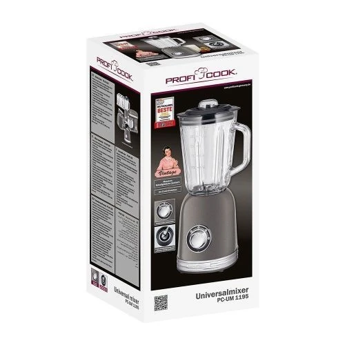 Blender Mixeur Proficook Universel - Bol En Verre- 800W- Pc-Um 1195