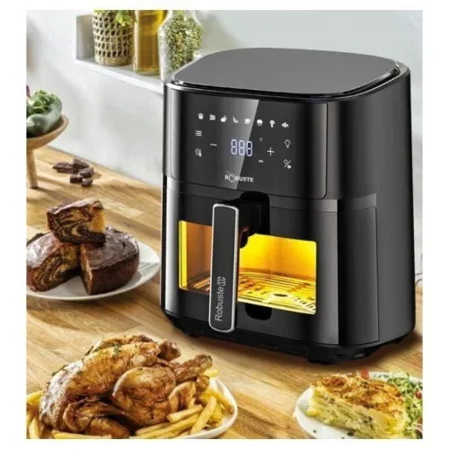  Friteuse Robuste Sans Huile Airfryer Tactile 5.7 L 1700W AF6 Noir