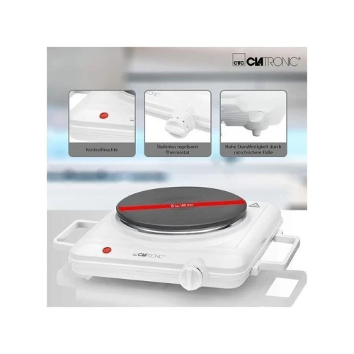 Plaque De Cuisson Clatronic Ekp 3582 - Blanc