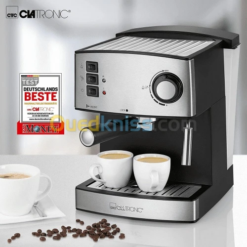 Machine Expresso CLATRONIC 15Bar Noir/Inox ES3643