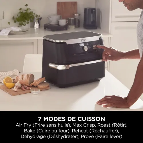 Air Fryer NINJA Foodi FlexDrawer Dual Zone Avec Séparateur 10.4 L 7-en-1 AF500EU