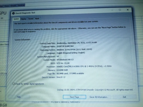 HP EliteBook 840 G3 i5-6300U / 8GB RAM / 512GB SSD / 14 pouce
