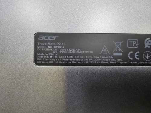 ACER TravelMate P2 16 i5 13eme 16" 8G/512SSD