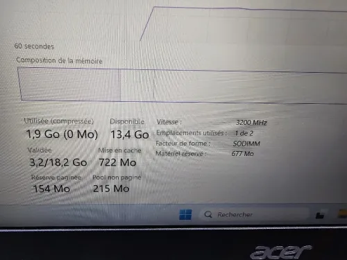 - VENDU - ACER Aspire 7 Ryzen 7 5700U RTX 3050 16G/ SSD