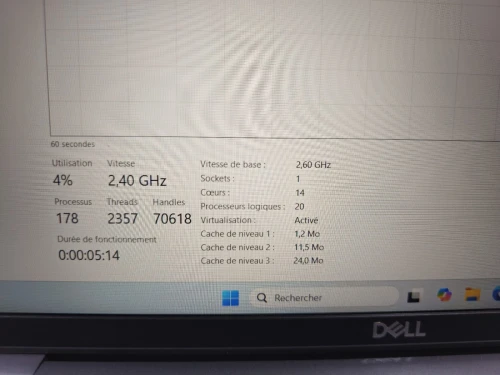 -VENDU- Dell Precision 3581 i9-13900H, 32G DDR5 /1T, RTX 2000 ADA 8G, TACTILE