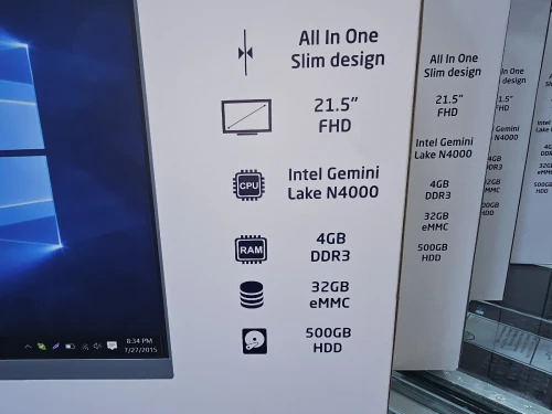 ALL-IN-ONE Condor N4000  256G SSD 21.5 FHD Sous emballage