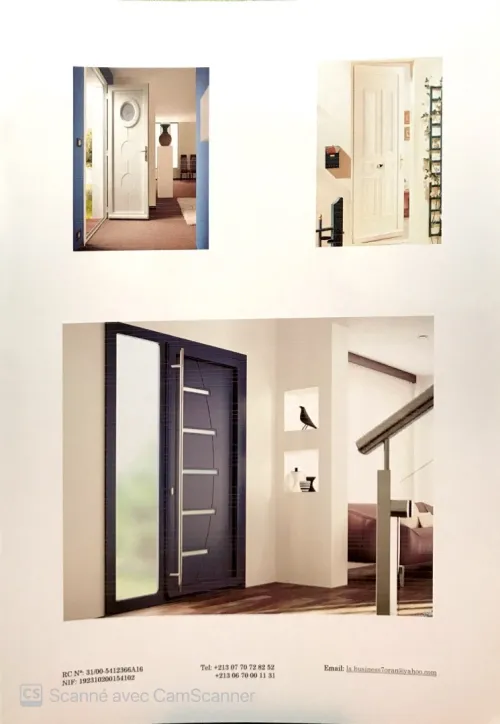 Menuiserie en aluminium et PVC