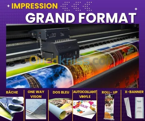 impression petit format grand format numérique offset DTF