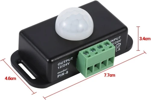 Arduino - Detecteur de presence temporisé 1 à 10mn – 12/24Vdc – 8A