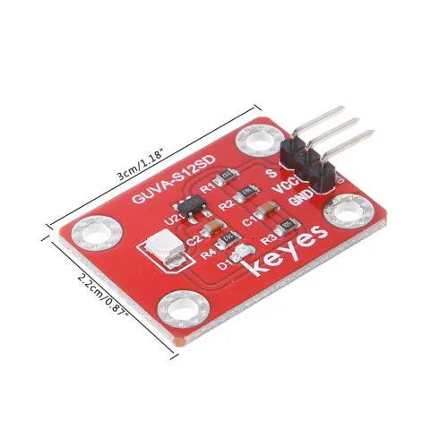 GUVA-S12SD CAPTEUR ULTRAVIOLET SOLAIRE ARDUINO RASPBERRY