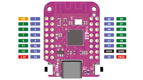 Mini carte WIFI ESP32 S2 ARDUINO